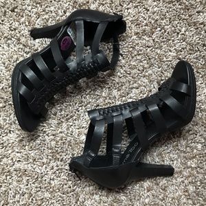 All Black High Heel Shoes